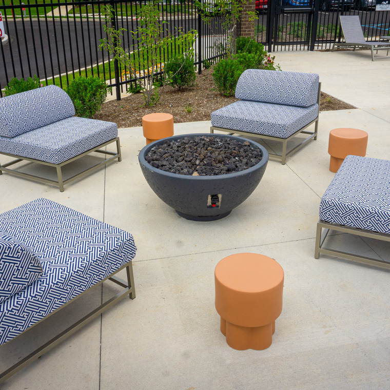 Fire Pit and Outdoor Seating Area